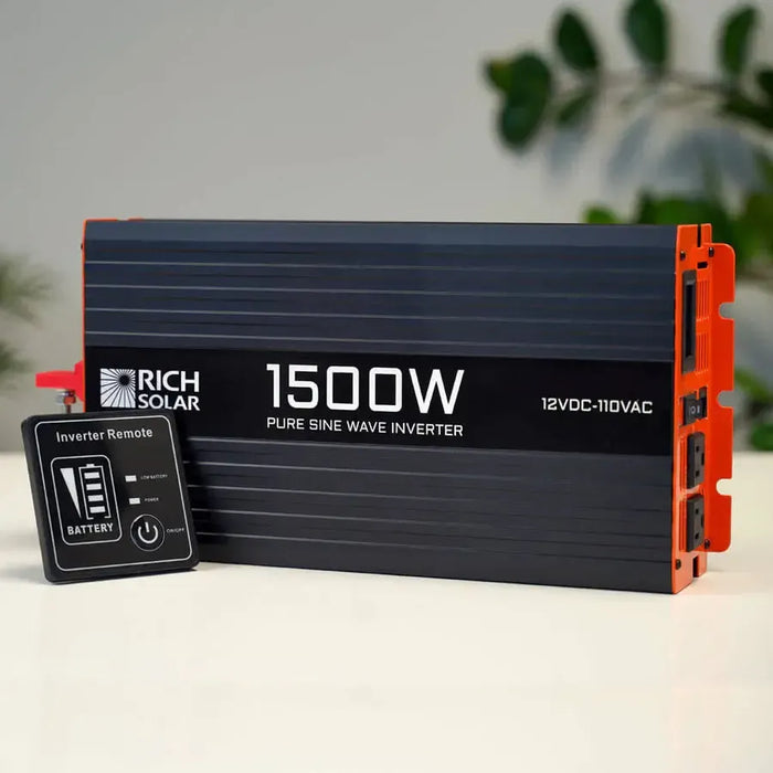 Rich Solar NOVA PURE 1.5K | 1500 (1.5kW) Watt 12 Volt Industrial Pure Sine Wave Inverter | Powerful 1500W 12V Off-Grid Inver - RS-V1500  Mini Split Systems Direct