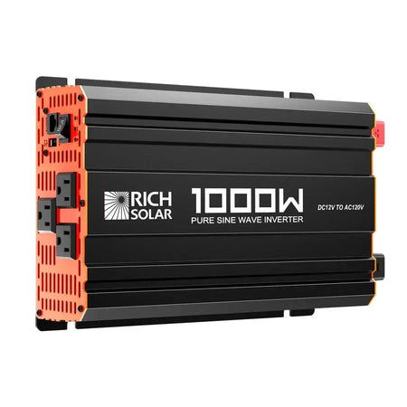 Rich Solar NOVA PURE 1K | 1000 Watt (1kW) 12 Volt Industrial Pure Sine Wave Inverter | Powerful 1000W 12V Off-Grid Inverter fo - RS-V1P12  Mini Split Systems Direct