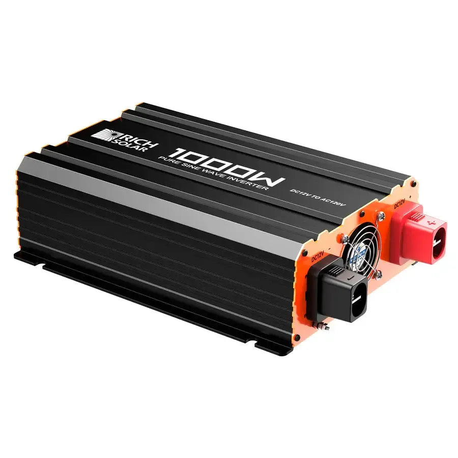 Rich Solar NOVA PURE 1K | 1000 Watt (1kW) 12 Volt Industrial Pure Sine Wave Inverter | Powerful 1000W 12V Off-Grid Inverter fo - RS-V1P12  Mini Split Systems Direct