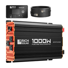 Rich Solar NOVA PURE 1K | 1000 Watt (1kW) 12 Volt Industrial Pure Sine Wave Inverter | Powerful 1000W 12V Off-Grid Inverter fo - RS-V1P12  Mini Split Systems Direct