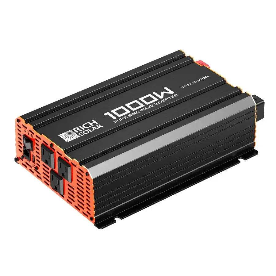 Rich Solar NOVA PURE 1K | 1000 Watt (1kW) 12 Volt Industrial Pure Sine Wave Inverter | Powerful 1000W 12V Off-Grid Inverter fo - RS-V1P12  Mini Split Systems Direct