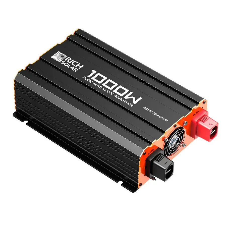Rich Solar NOVA PURE 1K | 1000 Watt (1kW) 12 Volt Industrial Pure Sine Wave Inverter | Powerful 1000W 12V Off-Grid Inverter fo - RS-V1P12  Mini Split Systems Direct