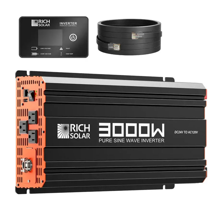 Rich Solar NOVA PURE MAX 3K - Top 3000W 24V Inverter for Off-Grid Use - RS-V3P24  Mini Split Systems Direct
