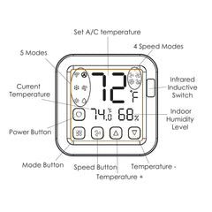 Pioneer® S16Pro Wireless IR Smart Universal Air Conditioner Controller with Smartphone App