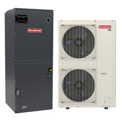 Goodman 5 Ton 17.0 SEER2 R-32 Central Heat Pump Split System | GZV7SA6010 | AHVE60DP0300 | 24½" Cabinet Width Multi-Positional Air Handler