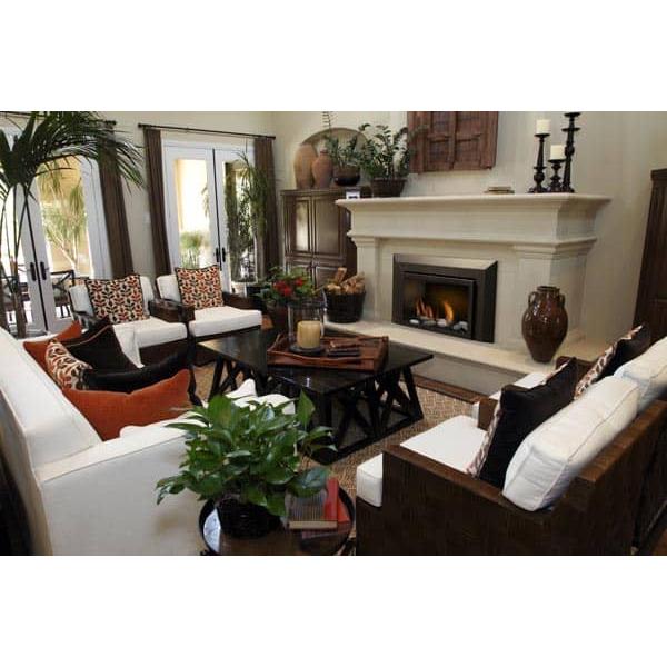 Sierra Flame ABBOT-30BL-DELUXE-NG 30" Natural Gas Fireplace 26,000 BTU -   Mini Split Systems Direct