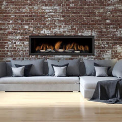 Sierra Flame AUSTIN 65" Liquid Propane Direct Vent Linear Fireplace - AUSTIN-65G-LP-DELUXE  Mini Split Systems Direct