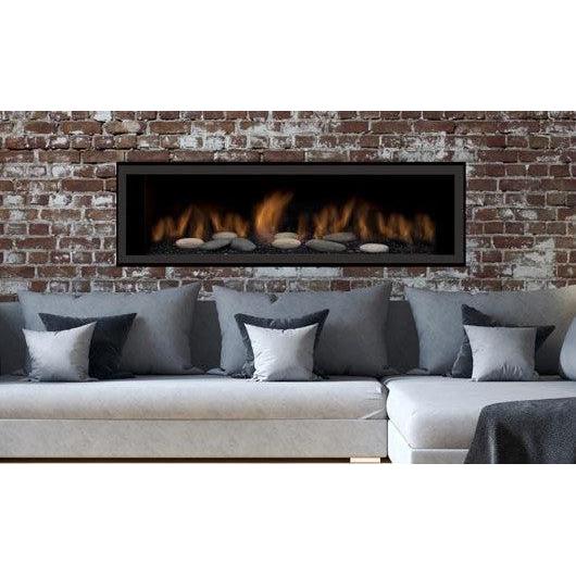 Sierra Flame Austin 65" Natural Gas Direct Vent Linear Fireplace - AUSTIN-65G-NG-DELUXE  Mini Split Systems Direct