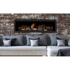 Sierra Flame Austin 65" Natural Gas Direct Vent Linear Fireplace - AUSTIN-65G-NG-DELUXE  Mini Split Systems Direct