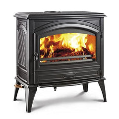 Sierra Flame LYNWOOD Wood Burning Stove, Cast Iron, Black Colour Finish - Lynwood-W76  Mini Split Systems Direct