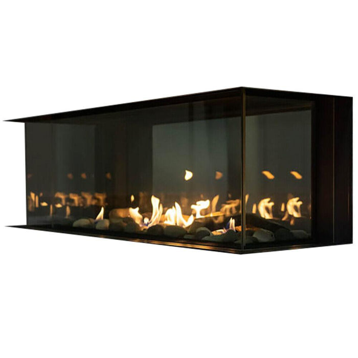 Sierra Flame LYON 48" 4 Sided See Through Natural Gas Fireplace - LYON-48-NG  Mini Split Systems Direct