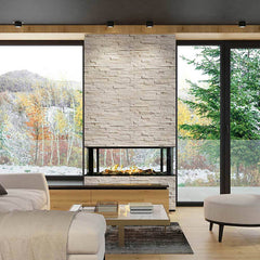 Sierra Flame LYON 48" 4 Sided See Through Natural Gas Fireplace - LYON-48-NG  Mini Split Systems Direct
