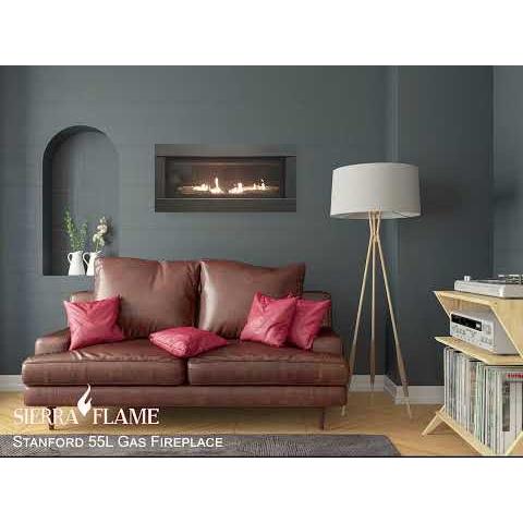 Sierra Flame Stanford 55" Direct Vent Gas Fireplace - Natural Gas -   Mini Split Systems Direct