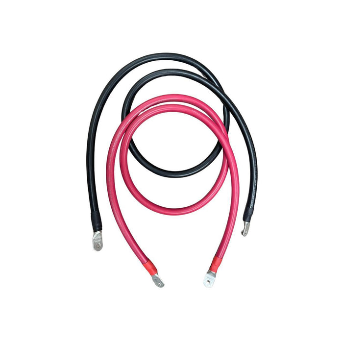 Signature Solar 36in 2/0 AWG Battery to Inverter Cables | Black and Red - 1554024  Mini Split Systems Direct