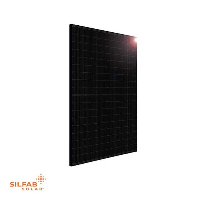 Silfab Solar 420W Mono Solar Panel (Black) | Manufactured in USA| SIL-420 QD