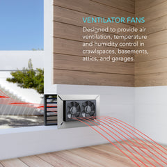 AC Infinity AIRTITAN S7 Crawl Space Fan With Speed Controller - 12 inch