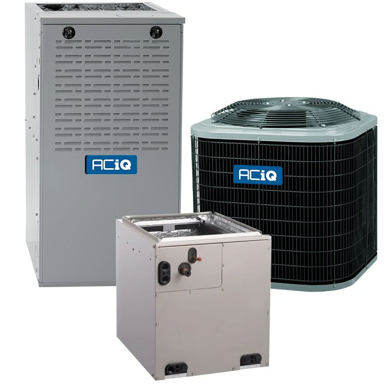 1.5 Ton 13.4 SEER2 80% AFUE 70,000 BTU ACiQ Gas Furnace and Air Conditioner System - Multi-Positional - R454B