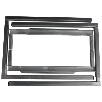 The Metal Shop Adjustable Air Handler Stand (Un-Assembled) - 16" - 27" Adjustable Width, 17" Height, 22" Depth - 004371-MS  Mini Split Systems Direct