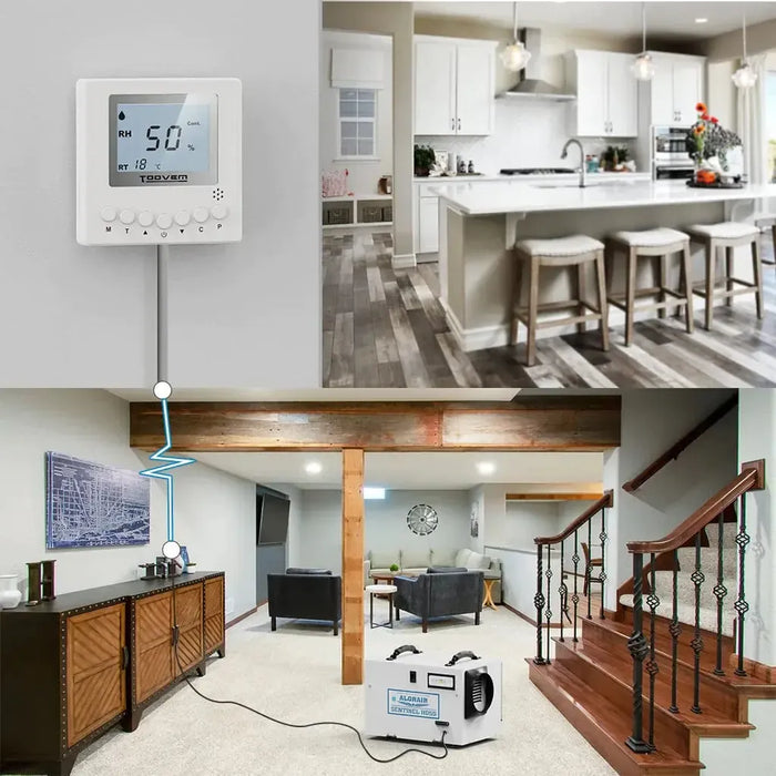 TooVem Remote Controller for Digital Humidity, Temperature, Adapt the Humidity Level, for Basement Crawl Space Dehumidifier - TooVem-Remote  Mini Split Systems Direct