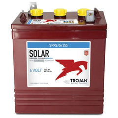 Trojan SPRE 06 255 6V Flooded Lead Acid Battery - SPRE-06-255  Mini Split Systems Direct