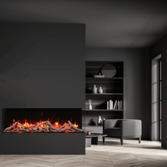 Remii BAY SLIM 3 Sided Smart Electric Fireplace