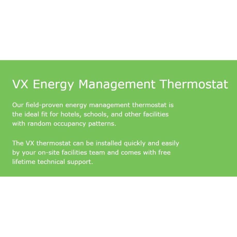 Verdant VX Wireless Energy Management Thermostat Kit with built-in Occupancy Detection for GE Makeup Air PTACs - VX-TW-KT-W-GMA - VX-TW-KT-W-GMA  Mini Split Systems Direct