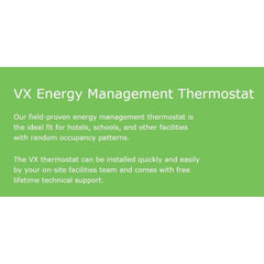 Verdant VX Wireless Energy Management Thermostat Kit with built-in Occupancy Detection for GE Makeup Air PTACs - VX-TW-KT-W-GMA - VX-TW-KT-W-GMA  Mini Split Systems Direct