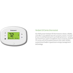 Verdant VX Wireless Energy Management Thermostat Kit with built-in Occupancy Detection for GE Makeup Air PTACs - VX-TW-KT-W-GMA - VX-TW-KT-W-GMA  Mini Split Systems Direct