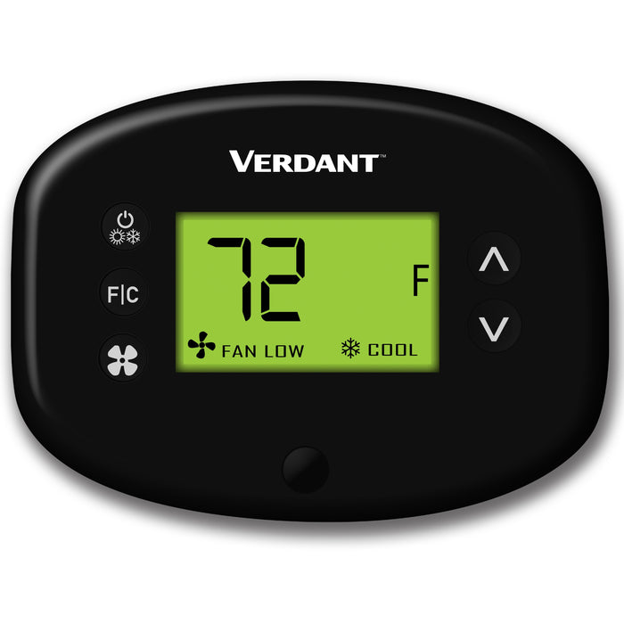 Verdant VX3 Wireless Energy Management Thermostat Kit with built-in Occupancy Detection (RIB Relay Included) - VX3-TW-W-LIT - VX3-TW-W-LIT-VX3-TB-B-LIT  Mini Split Systems Direct