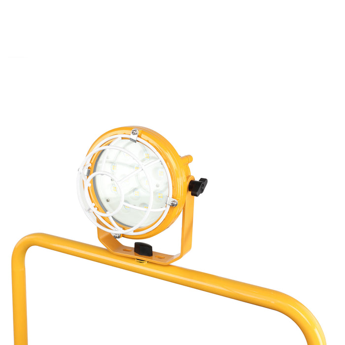 XPOWER FA-300K6 1/4 HP 2100 CFM 4 Speed 14" Warehouse, Dock, Trailer Cooling Fan with Timer, 300T-Black Mobile Trolley, and L-30 LED Spotlight - FA-300K6-Yellow-FA-300K6-Blue  Mini Split Systems Direct