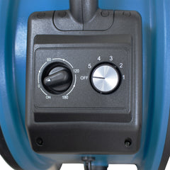 XPOWER FA-420K6 1/3 HP 3600 CFM 5 Speed 18" Warehouse, Dock, Trailer Cooling Fan with Timer, 420T-Black Mobile Trolley, and L-30 LED Spotlight - FA-420K6-Blue-FA-420K6-Yellow  Mini Split Systems Direct