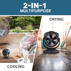 XPOWER FM-68 Multi-Purpose Oscillating Misting Fan and Air Circulator with Built-In Water Pump and Hose - FM-68  Mini Split Systems Direct