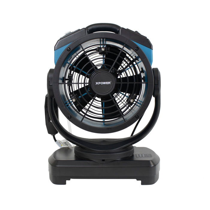 XPOWER FM-68W Multipurpose Oscillating Portable 3 Speed Outdoor Cooling Misting Fan with Built-In Water Pump and Hose - FM-68W  Mini Split Systems Direct