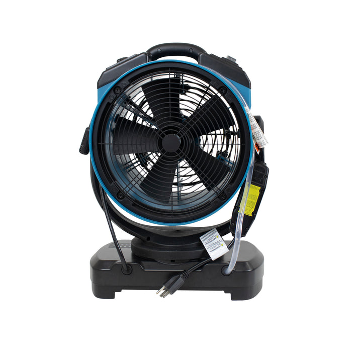 XPOWER FM-68W Multipurpose Oscillating Portable 3 Speed Outdoor Cooling Misting Fan with Built-In Water Pump and Hose - FM-68W  Mini Split Systems Direct