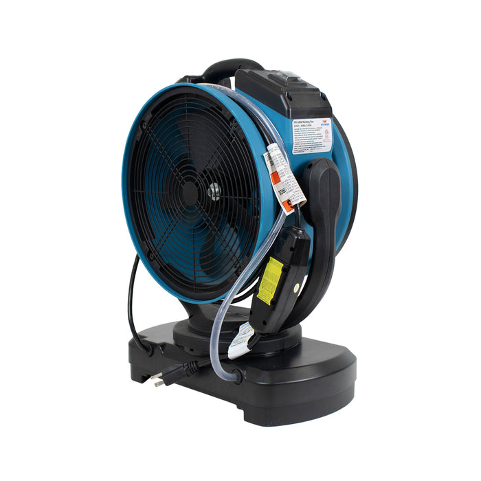 XPOWER FM-68W Multipurpose Oscillating Portable 3 Speed Outdoor Cooling Misting Fan with Built-In Water Pump and Hose - FM-68W  Mini Split Systems Direct