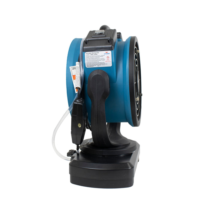 XPOWER FM-68W Multipurpose Oscillating Portable 3 Speed Outdoor Cooling Misting Fan with Built-In Water Pump and Hose - FM-68W  Mini Split Systems Direct