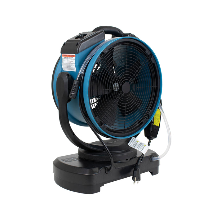 XPOWER FM-68W Multipurpose Oscillating Portable 3 Speed Outdoor Cooling Misting Fan with Built-In Water Pump and Hose - FM-68W  Mini Split Systems Direct