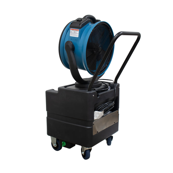 XPOWER FM-88WK Multipurpose Oscillating 3 Speed Outdoor Cooling Misting Fan with Built-In Water Pump, Hose, and WT-45 Mobile Water Reservoir Tank - FM-88WK  Mini Split Systems Direct