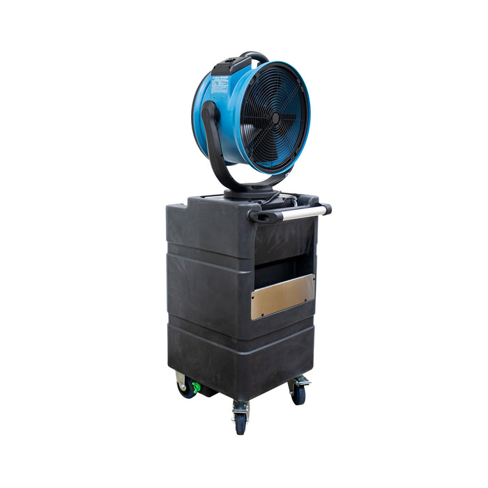 XPOWER FM-88WK2 Multipurpose Oscillating 3 Speed Outdoor Cooling Misting Fan with Built-In Water Pump, Hose, and WT-90 Mobile Water Reservoir Tank - FM-88WK2  Mini Split Systems Direct