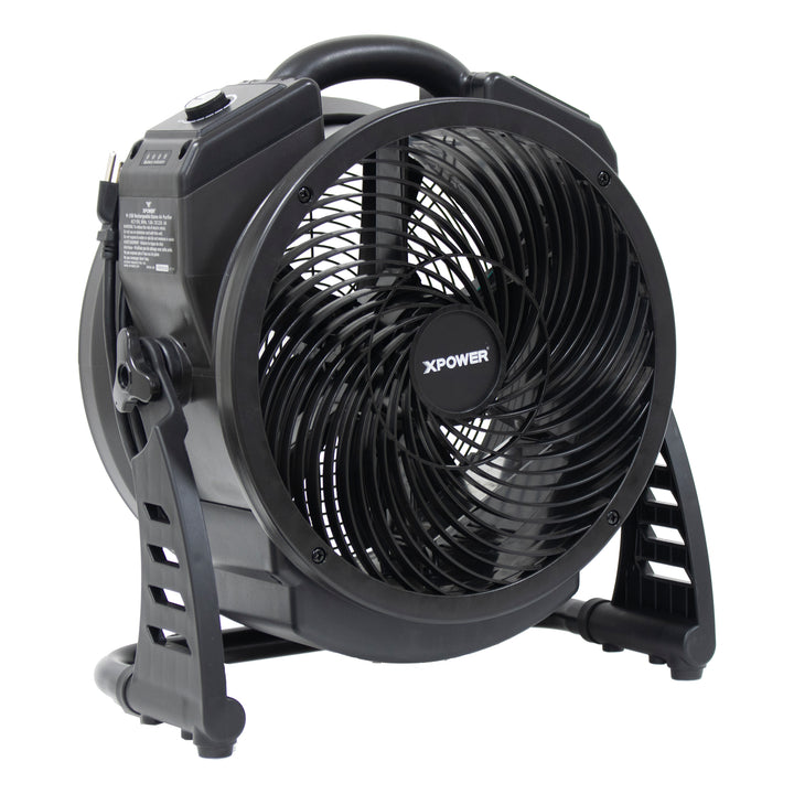XPOWER M-25B Cordless Rechargeable Axial Air Mover with Ozone Generator - M-25B  Mini Split Systems Direct