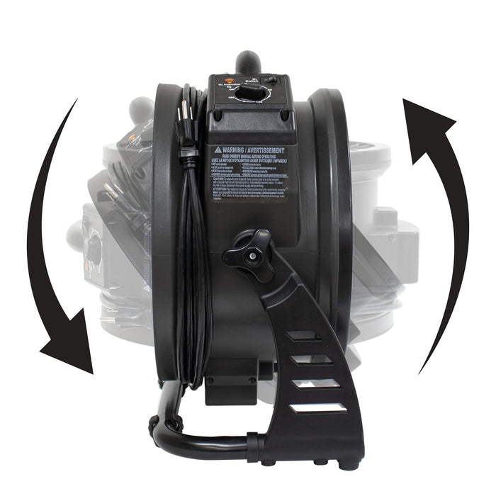 XPOWER M-25B Cordless Rechargeable Axial Air Mover with Ozone Generator - M-25B  Mini Split Systems Direct
