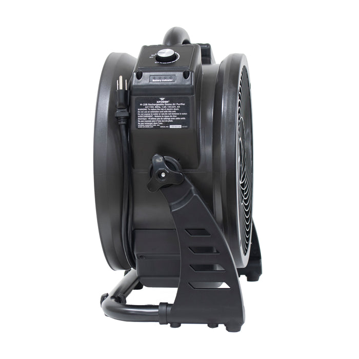 XPOWER M-25B Cordless Rechargeable Axial Air Mover with Ozone Generator - M-25B  Mini Split Systems Direct