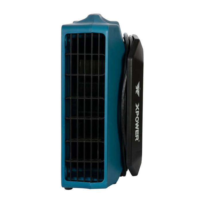 XPOWER PL-700A 1/3 HP 1050 CFM 3 Speed Low Profile Air Mover, Floor Fan, Carpet Dryer with Built-in Power Outlets - PL-700A-Blue-PL-700A-Red  Mini Split Systems Direct