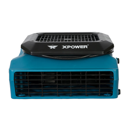 XPOWER PL-700A 1/3 HP 1050 CFM 3 Speed Low Profile Air Mover, Floor Fan, Carpet Dryer with Built-in Power Outlets - PL-700A-Blue-PL-700A-Red  Mini Split Systems Direct