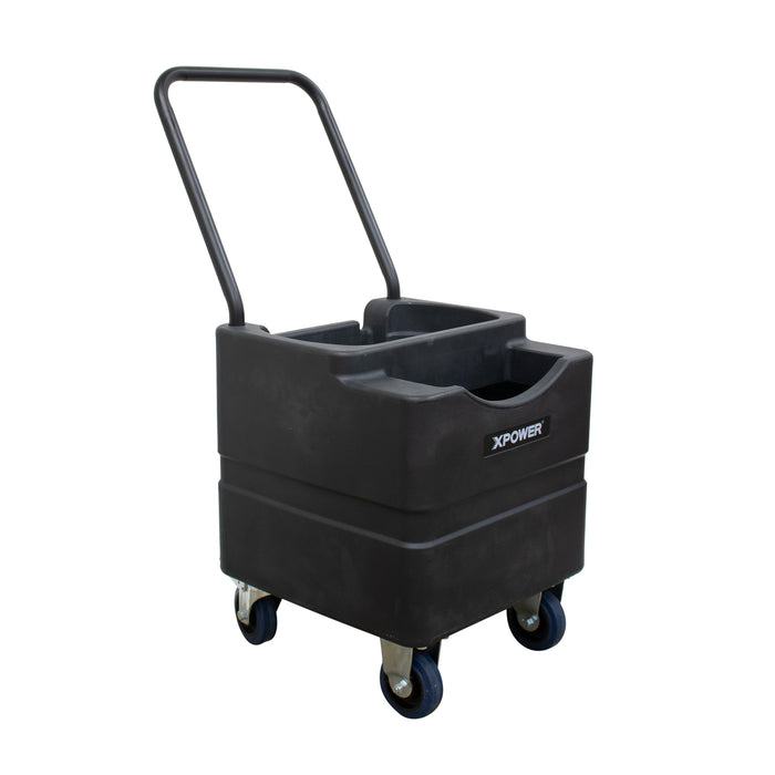 XPOWER WT-45 Portable Mobile Water Reservoir Tank for FM-68W and FM-88W Misting Fan, 45 Liter, 11.8 Gallon, Wheels - WT-45  Mini Split Systems Direct