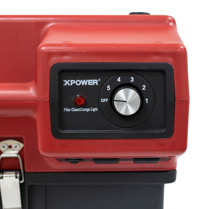 XPOWER X-2480A Commercial 3 Stage Filtration HEPA Purifier System, Negative Air Machine, Airborne Air Cleaner, Mini Air Scrubber - X-2480A-BL-X-2480A-GR-X-2480A-RD  Mini Split Systems Direct