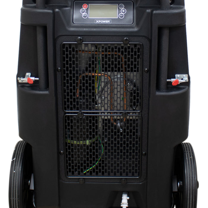 XPOWER XD-165L Commercial LGR Dehumidifier with Automatic Purge Pump, Drainage Hose, and Handle with Wheels - XD-165L  Mini Split Systems Direct