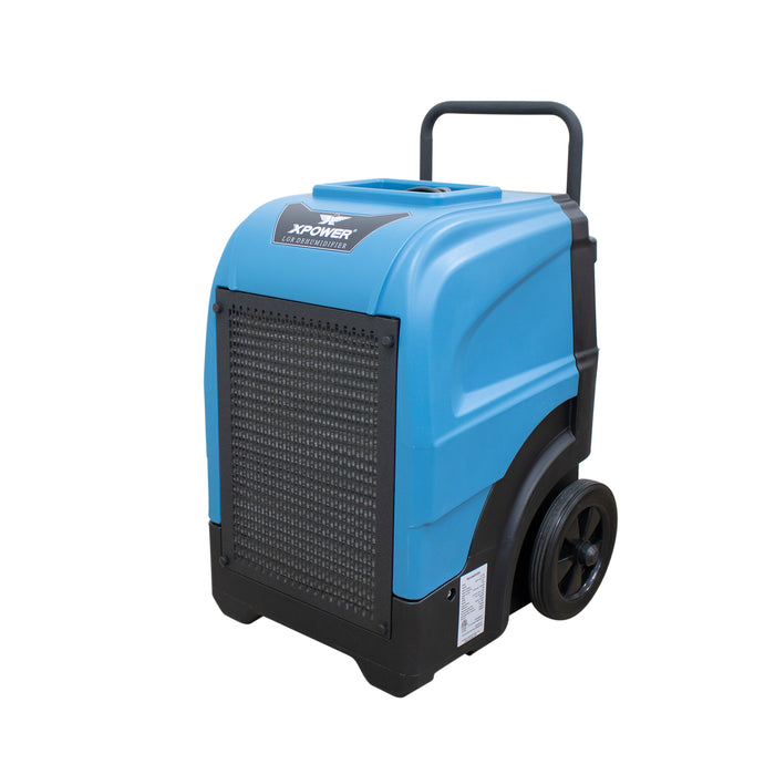 XPOWER XD-165L Commercial LGR Dehumidifier with Automatic Purge Pump, Drainage Hose, and Handle with Wheels - XD-165L  Mini Split Systems Direct