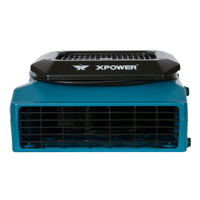 XPOWER XL-730A 1/3 HP 1150 CFM 5 Speed Sealed Motor Low Profile Air Mover, Floor Fan, Carpet Dryer with Built-in GFCI Power Outlets - XL-730A  Mini Split Systems Direct