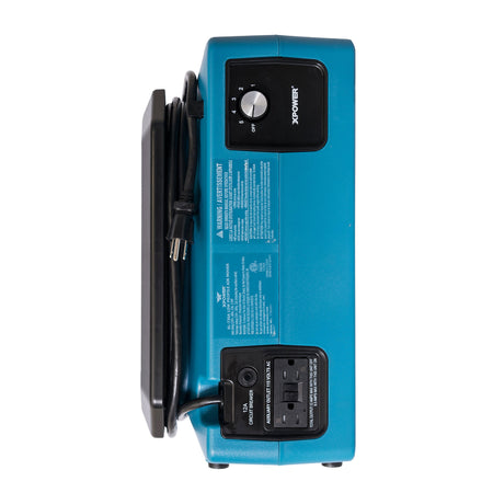 XPOWER XL-730A 1/3 HP 1150 CFM 5 Speed Sealed Motor Low Profile Air Mover, Floor Fan, Carpet Dryer with Built-in GFCI Power Outlets - XL-730A  Mini Split Systems Direct